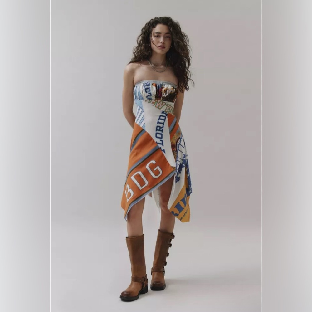 BDG Sadie spliced midi dress XS